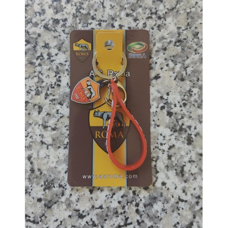 AS Roma Schlüsselanhänger Fussball Fan Rom Schlüsselband Wappen Fanartikel Accessoire