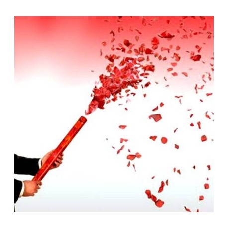 Rosenregen Konfetti Rosenblätter rot 60cm lang Hochzeit Konfettibombe Party Konfettishooter