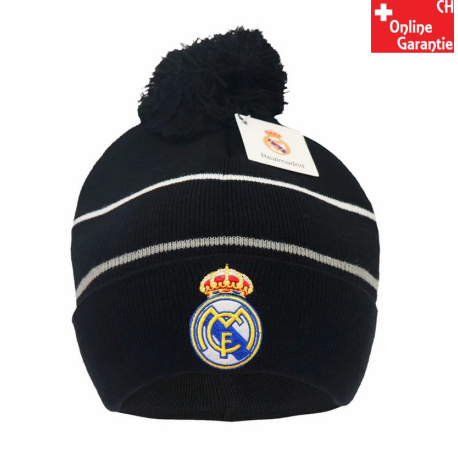 Real Madrid Mütze Bommel Kappe Fussball Fanartikel