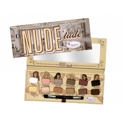 The Balm Lidschattenpalette Nude Tude Palette Augen mit Lidschatten mit Pinsel