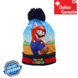 Nintendo Super Mario Bros bonnet enfant hiver avec pompon