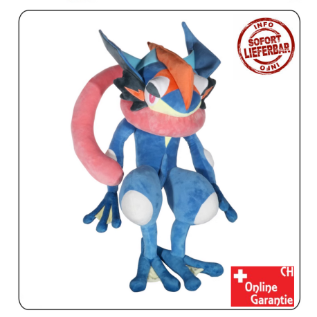 Pokémon Greninja Pokemon Quajutsu 70cm Plüsch Plüschtier Kuscheltier Stofftier