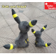 Pokémon Nachtara Plüsch Pokemon Umbreon Plüschtier 60cm Kuscheltier Evoli Stofftier