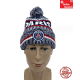 Paris Saint-Germain Mütze mit Bommel PSG Kappe Beanie Fanartikel