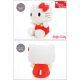 Hello Kitty XXL Kuscheltier 100 cm – Plüschtier mit rotem Kleid, Ansicht von der Seite und hinten