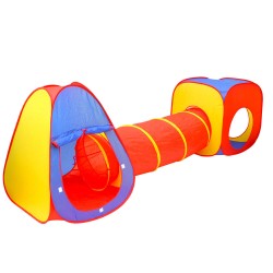 Tragbares Zelt Kind Pop-Up Spielzelt Kinder Wurfzelt Tunnel Spielzeug Mehrfarbig