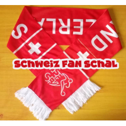 Schweiz Fan Schal SFV Fussball Fanartikel Hopp Schwiiz Accessoire