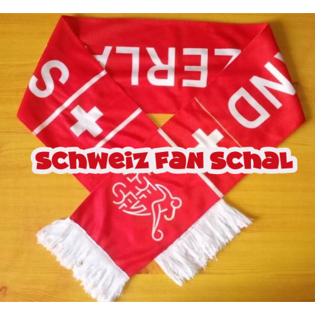 Schweiz Fan Schal SFV Fussball Fanartikel Hopp Schwiiz Accessoire