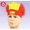Spanien Stirnband Haare Flagge Fan Perücke Espania Fanartikel Spain Fan Accesoire