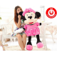 Riesiges Minnie Maus Kuscheltier 130 cm im rosa Kleid weiches Disney Plüschtier für Kinder und Fans