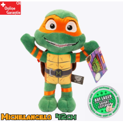 Teenage Mutant Ninja Turtles Michelangelo Plüsch TMNT Plüschtier 42cm Kuscheltier Schidkröten Stofftier