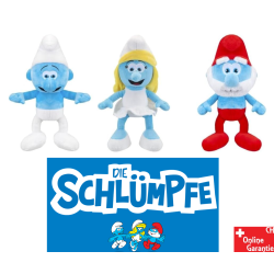 Die Schlümpfe Plüschtier Set mit drei Kuscheltieren