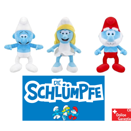Die Schlümpfe Plüschtier Set mit drei Kuscheltieren