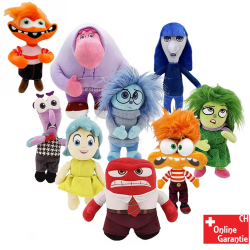 Alles steht Kopf 2 Inside Out Kuscheltier Set mit 9 Figuren Freude Kummer Angst Ekel Wut Bing Bong Ennui Neid Peinlich