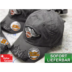 Harley-Davidson Casquette Harley Cap Aigle Flames Bonnet Motorcycles