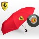 Ferrari Regenschirm Rot Automatik Taschenschirm Frontansicht