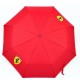 Ferrari Regenschirm Rot seitliche Ansicht Taschenschirm