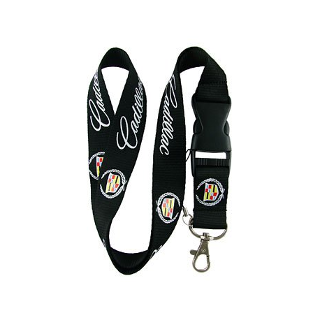Cadillac Schlüsselband Schwarz Mit Logo Und Karabiner Lanyard für Auto Fans