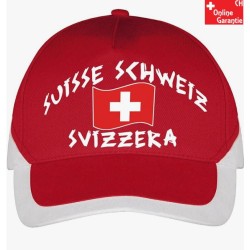 Suisse Schweiz Svizzera Cap Chapeau Drapeau