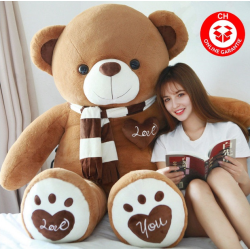 Teddybär XXL Liebe dich Herz