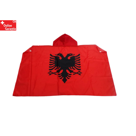 Albanien Flagge Umhang Körper Poncho