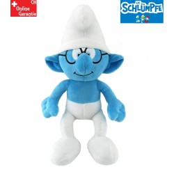 Die Schlümpfe Schlaubi Schlumpf Kuscheltier 32 cm Plüschtier mit Brille