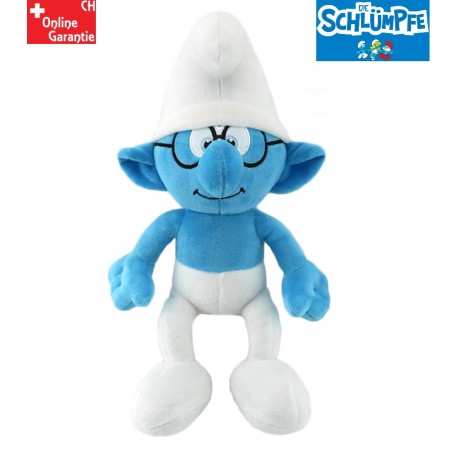 Les Schtroumpfs Peluche Schtroumpf à Lunettes 32 cm