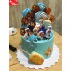 PAW Patrol Kerzen Set für Geburtstag mit 5 Figuren auf Torte