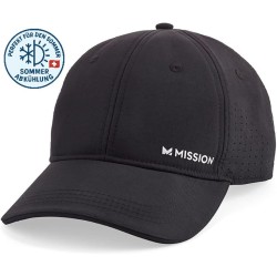MISSION Casquette Rafraîchissante – Noire – Casquette de Baseball avec protection UV (UPF 50+)