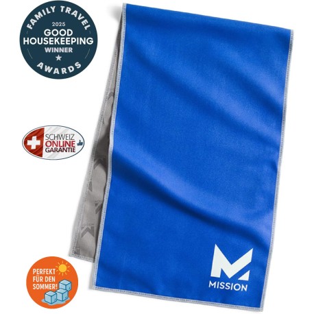 MISSION Cooling Towel / Serviette Rafraîchissante – Pour le sport, l'été et les loisirs – Avec protection UV