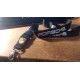 Porsche Schlüsselanhänger schwarz mit Karabiner Clip und Wappen
