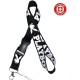 Playboy Lanyard Schwarz Weiss mit Bunny Logo als Schlüsselband