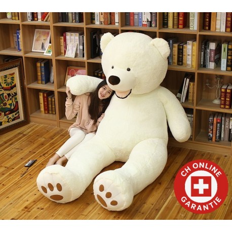 Teddybär XXL weiss 200 cm riesiger Eisbär Kuscheltier Plüschtier Geschenk