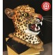 Masque léopard costume de carnaval en latex pour halloween