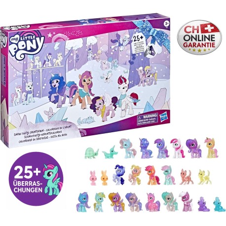 My Little Pony Adventskalender Kinder Schneeparty Verpackung mit winterlichem Design	