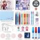 Frozen Adventskalender 29 Teile Malstifte Sticker Bastelartikel für Kinder