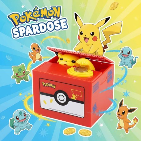 Pokémon Pikachu Geld Sparbox Spardose Sparschein Münz Münzen Box Geschenk Pokemon Geschenk