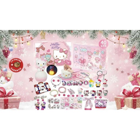 Hello Kitty calendrier de l’Avent avec 40 surprises sans sucre ni chocolat
