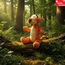 Disney Tigger Kuscheltier 40 cm süsses Plüschtier im Wald sitzend aus der Welt von Winnie Puuh