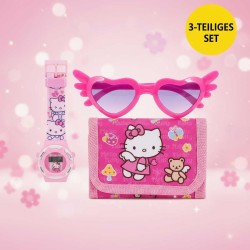 Set Hello Kitty 3 pces avec montre enfant lunettes de soleil et portemonnaie