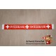 Écharpe de supporter Suisse Switzerland en satin 14 x 135 cm article de fan