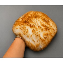Premium Merino-Lammfell-Waschhandschuh für die Fahrzeugpflege