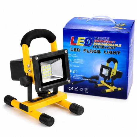Projecteur LED portable 20W (Rechargeable, IP67)
