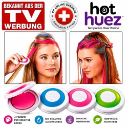 Hot Huez Haarkreide 4 Farben auswaschbare Haarfarbe