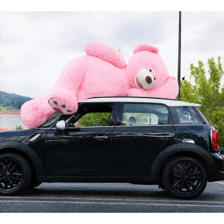 Teddybär XXL Gigantisches Premium Kuscheltier 260 cm in Rosa