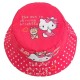 Hello Kitty Fischerhut Pink Draufsicht mit Motiv