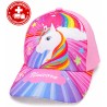 Mädchen Baseball Cap Einhorn Pink (Unicorn Kinder Kappe)