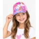 Ein Mädchen trägt die rosa Einhorn Baseball Cap (Unicorn)