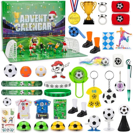 Fussball-Adventskalender mit 24 Überraschungen