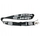 Jeep Schlüsselband Lanyard schwarz aus Polyester mit Karabiner